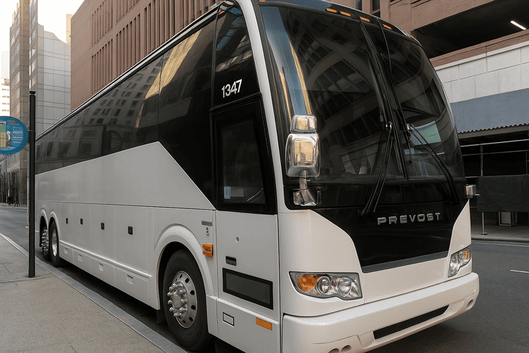 a Charter Bus Rental Rancho Cordova coach bus